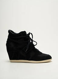 Baskets talon compensé talon de 7 à 9cm noir ASH femme
