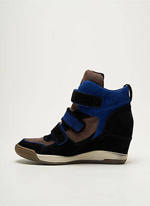 Baskets talon compensé talon de 4 à 6cm bleu ASH femme