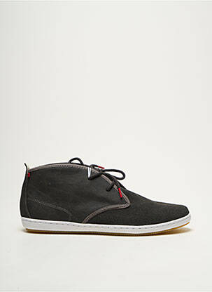 Baskets bout rond bout rond gris LAFEYT homme