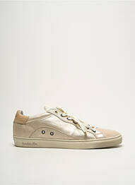 Baskets tissage satiné talon plat jusqu'à 3cm beige PANTOFOLA D'ORO femme