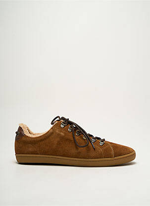 Baskets nubuck bout rond marron ARMISTICE homme