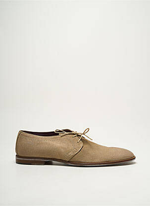 Derbies bout rond talon bas beige DKR homme