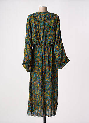 Robe longue manches longues manches longues vert RUE MAZARINE femme