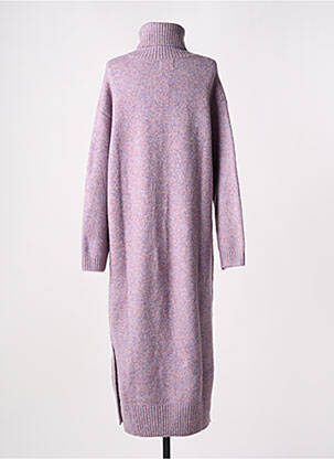 Robe pull coupe droite manches longues violet FRNCH femme