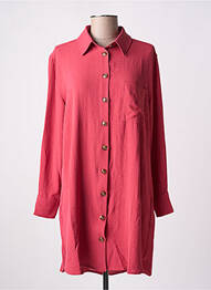 Robe courte manches longues manches longues rose GRACE & MILA femme