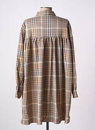 Robe courte manches longues manches longues beige RUE MAZARINE femme