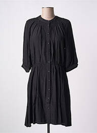 Robe mi-longue coupe fluide manches 3/4 noir RUE MAZARINE femme