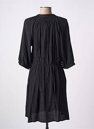 Robe mi-longue coupe fluide manches 3/4 noir RUE MAZARINE femme