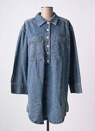 Robe courte manches longues manches longues bleu FRNCH femme