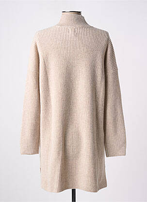Robe courte manches longues manches longues beige DES PETITS HAUTS femme