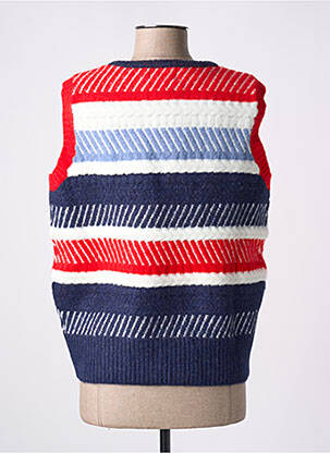Pull coupe droite sans manche bleu FRNCH femme