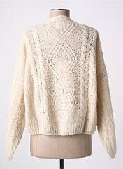 Gilet manches longues beige STUDIO PARISIEN pour femme seconde vue