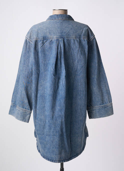 Robe courte manches longues manches longues bleu FRNCH femme