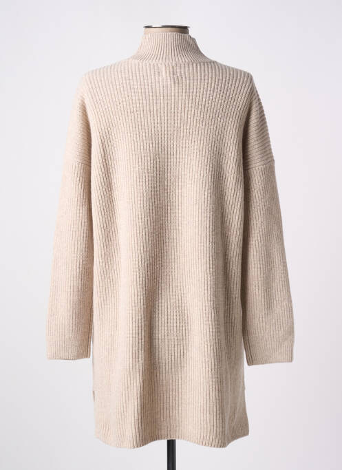 Robe courte manches longues manches longues beige DES PETITS HAUTS femme