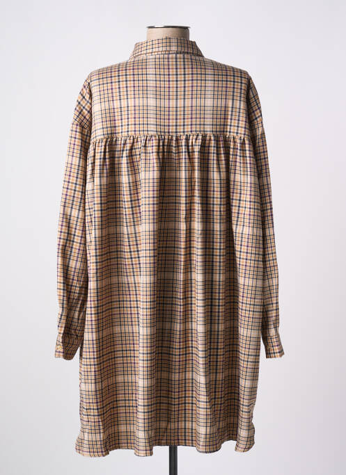 Robe courte beige RUE MAZARINE pour femme