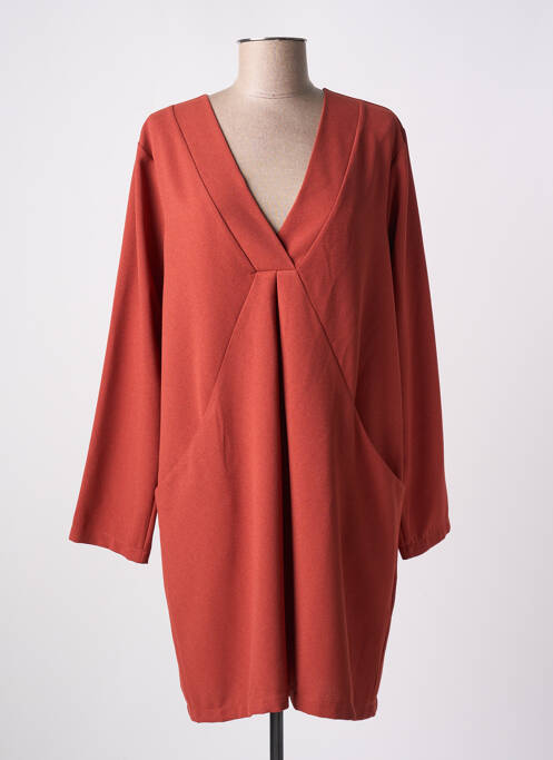 Robe courte orange PAKO LITTO pour femme