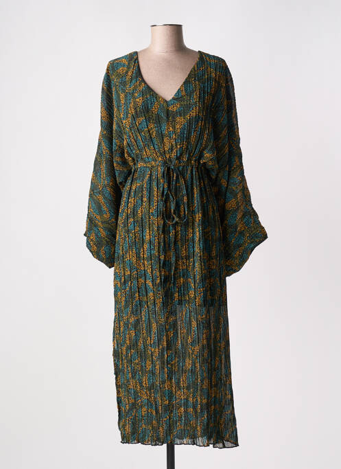 Robe longue vert RUE MAZARINE pour femme