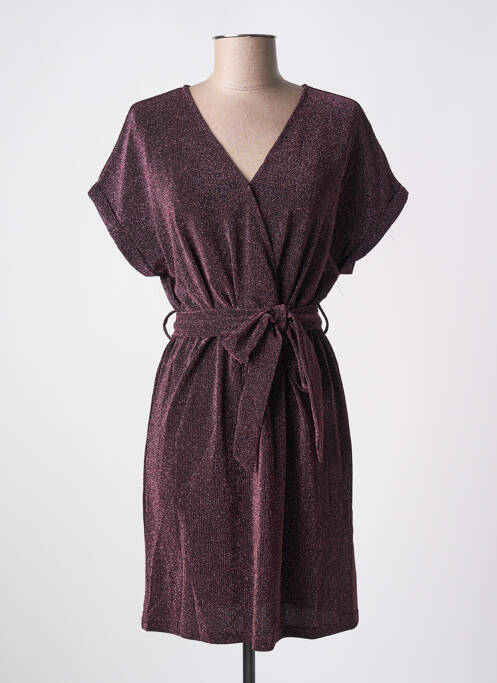 Robe mi-longue violet GRACE & MILA pour femme