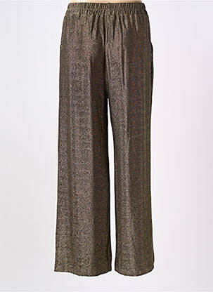 Pantalon flare taille élastique or GRACE & MILA femme
