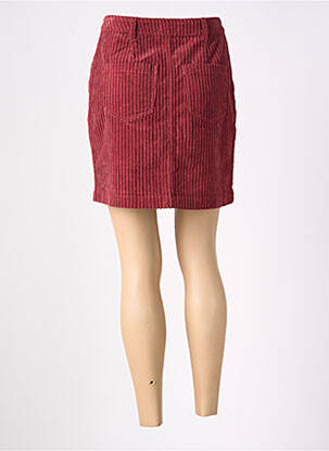 Jupe courte poches rouge LABDIP femme