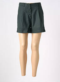 Short fermeture zippée sous rabat boutonné vert LA PETITE ETOILE femme