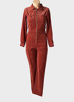 Combi-pantalon poches manches longues marron PAKO LITTO femme