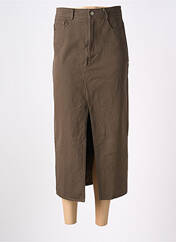 Jupe mi-longue marron GRACE & MILA pour femme seconde vue