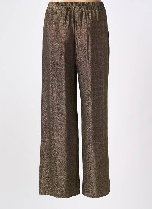 Pantalon flare taille élastique or GRACE & MILA femme