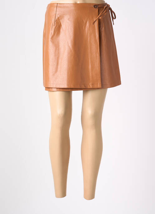 Jupe courte marron FRNCH pour femme