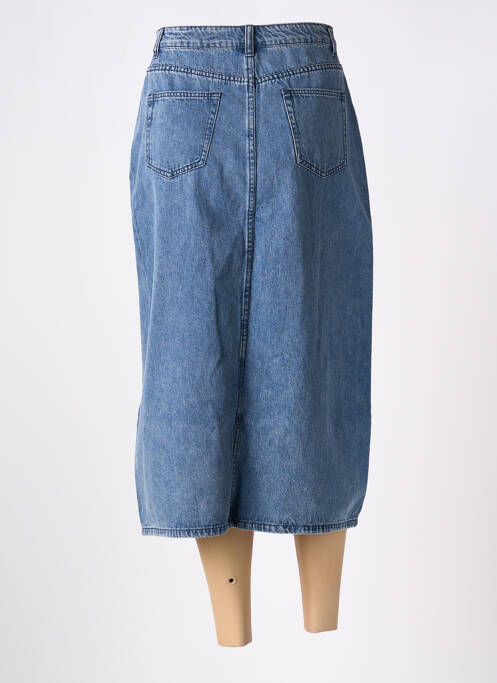 Jupe mi-longue bleu FRNCH femme