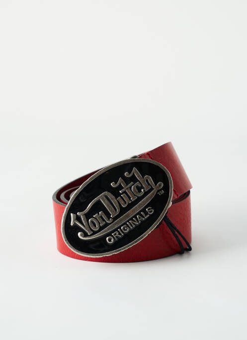 Ceinture rouge VON DUTCH pour unisexe