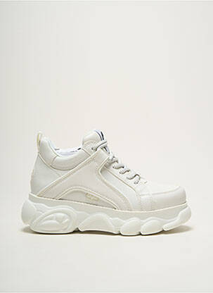 Baskets talon compensé talon de 4 à 6cm blanc BUFFALO femme