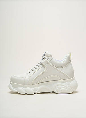 Baskets talon compensé talon de 4 à 6cm blanc BUFFALO femme