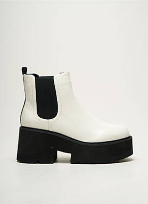 Bottines/boots matière lisse talon de 4 à 6cm blanc BUFFALO femme