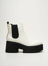 Bottines/boots bout rond talon de 4 à 6cm blanc BUFFALO femme