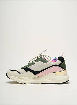 Baskets bout rond talon de 4 à 6cm rose SKECHERS femme