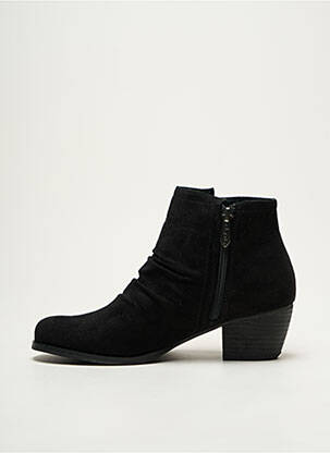 Bottines/boots cubain talon de 4 à 6cm noir LPB femme