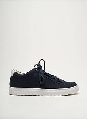 Baskets nubuck bout rond bleu BLACKSTONE homme