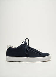 Baskets nubuck bout rond bleu BLACKSTONE homme