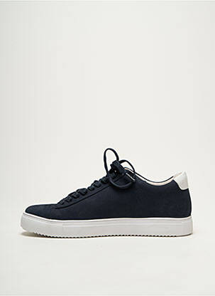 Baskets nubuck bout rond bleu BLACKSTONE homme