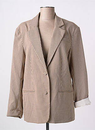 Blazer poignets boutonnés marron ONLY femme
