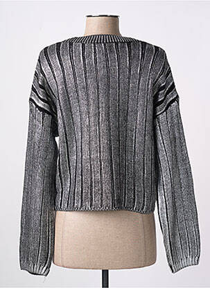 Pull coupe cintrée manches longues gris ONLY femme