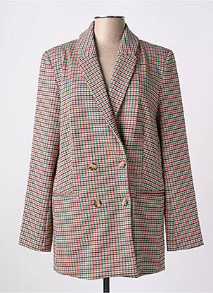 Manteau long coupe droite sans capuche marron GARCIA femme
