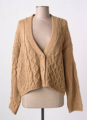 Gilet manches longues marron PAKO LITTO pour femme seconde vue