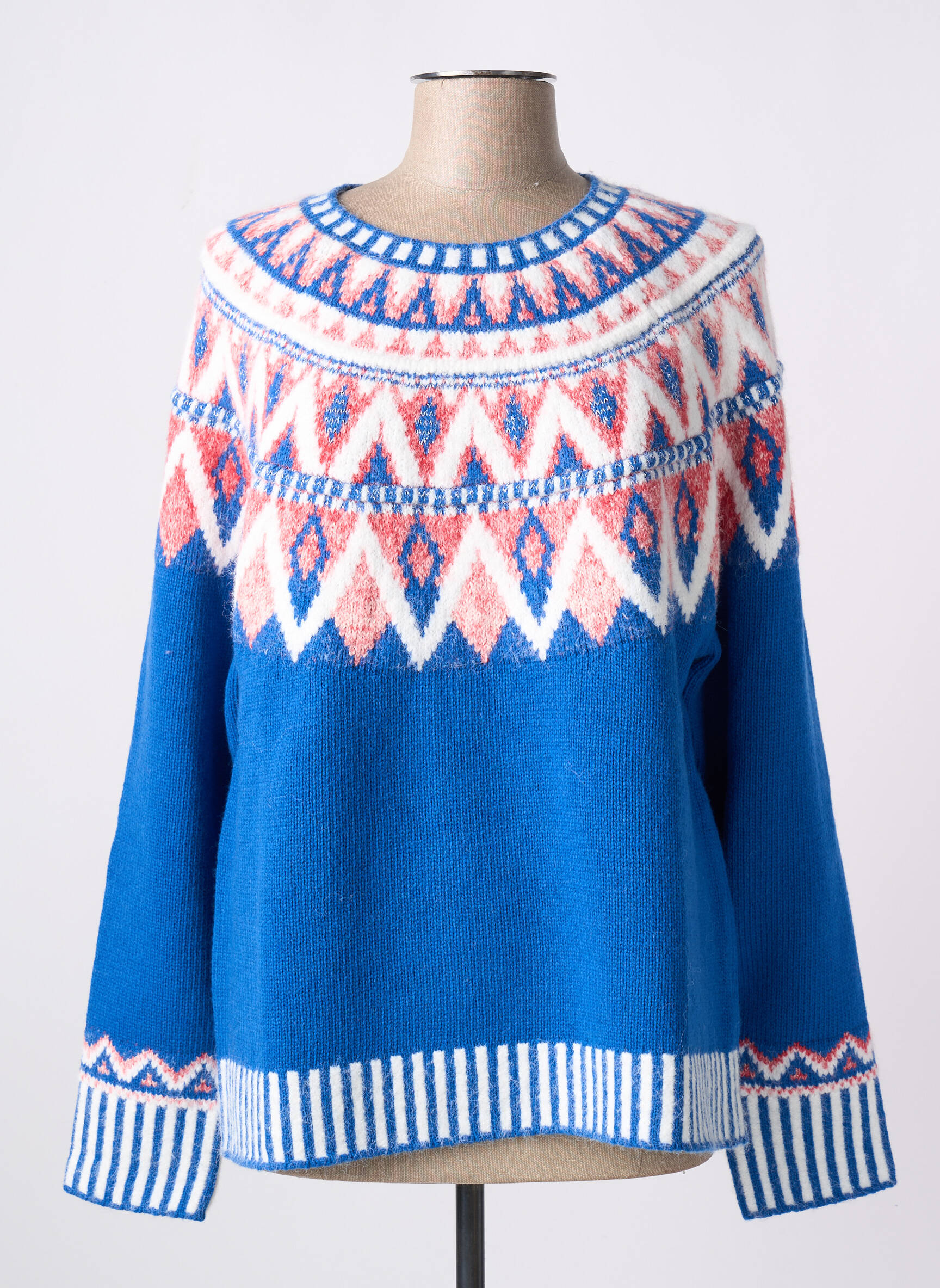 Pull à Capuche Femme White Stuff - Taille 14 - Bleu - 94% Coton
