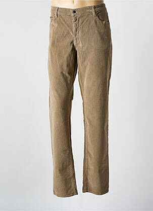 Pantalon droit tissage velours taille normale beige fonce JOST homme