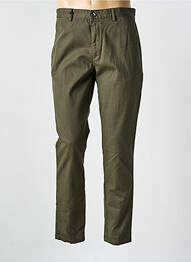 Pantalon chino tissage popeline taille normale vert ECOALF homme