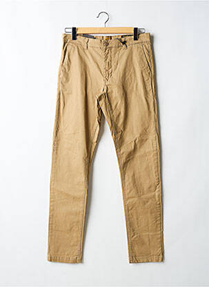 Pantalon chino tissage popeline taille normale beige DAYTONA homme