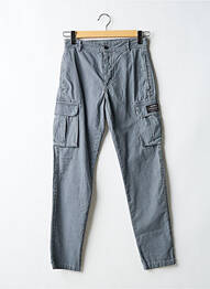 Pantalon cargo poches taille normale gris ECOALF homme