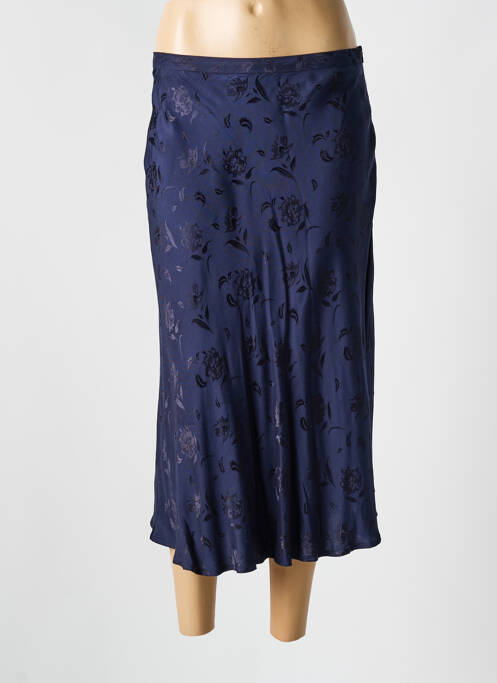 Jupe mi-longue bleu LA PETITE ETOILE pour femme